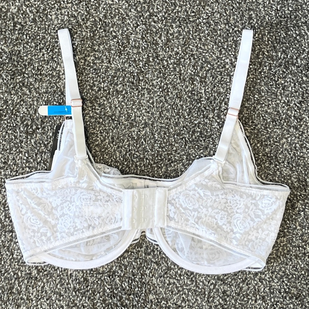 Maidenform White Floral Lace Underwire Bra Size 36DDD - Picture 3 of 4